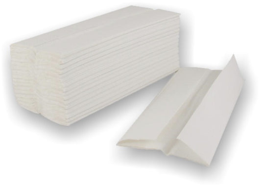 R12 Interfold napkins white / Χαρτοπετσέτες χεριών άσπρες - 4000pcs