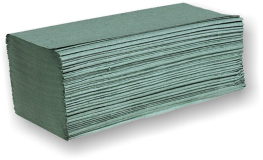 R11 Interfold napkins green / Χαρτοπετσέτες χεριών πράσινες  - 4000pcs